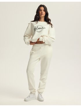 Esotiq Esotiq Spodnie dresowe 43757 Beżowy Regular Fit