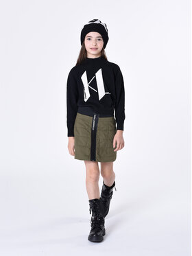Karl Lagerfeld Kids Karl Lagerfeld Kids Sweter Z15453 S Czarny Regular Fit