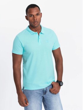 Ombre Ombre Polokošile OM-POBS-0100 Tyrkysová Regular Fit