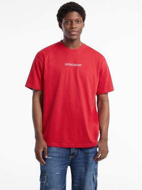 Guess Jeans Guess Jeans T-Shirt 165533 Czerwony Classic Fit