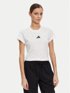 adidas adidas Marškinėliai Future Icons Small Logo Baby JE4001 Balta Slim Fit