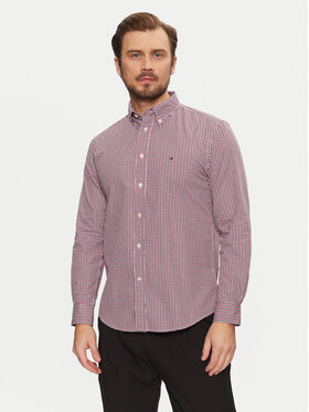 Tommy Hilfiger Tommy Hilfiger Cămașă Gingham MW0MW37548 Roșu Regular Fit