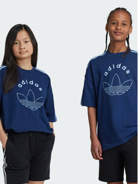 adidas adidas T-Shirt 136767 Granatowy Loose Fit