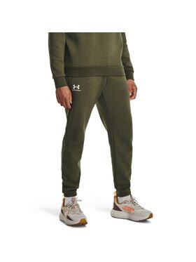 Under Armour Under Armour Joggery Essential Fleece Jogger Zielony Regular Fit