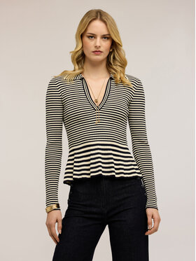 Motivi Motivi Sweter M117W003807N0S1 Kremowy Slim Fit