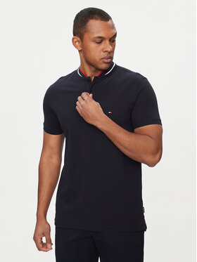 Tommy Hilfiger Tommy Hilfiger Тениска с яка и копчета Mao MW0MW34752 Тъмносин Slim Fit