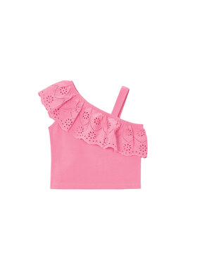 Mayoral Mayoral Top 3022 Różowy Cropped Fit