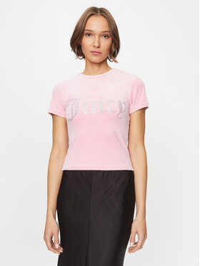 Juicy Couture Juicy Couture Póló Taylor JCWC221002 Rózsaszín Regular Fit