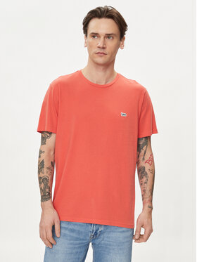 Lee Lee T-shirt Patch Logo 112349352 Rosso Regular Fit