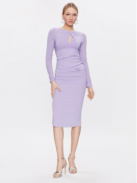 Pinko Pinko Koktejlové šaty Ancasti 100111 A0GM Fialová Regular Fit