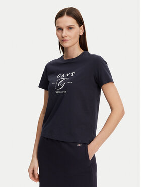 Gant Gant Tričko 4200563 Tmavomodrá Regular Fit