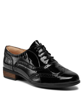 Clarks Clarks Оксфордки Hamble Oak 203506494 Черен