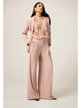 Oltre Oltre Pantaloni di tessuto P096R108751N006 Rosa Baggy Fit