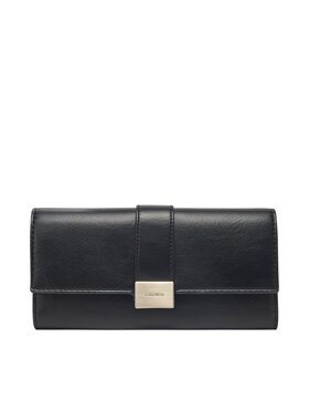 Calvin Klein Calvin Klein Velká dámská peněženka Hardware Snap Large Wallet K60K612964 Černá
