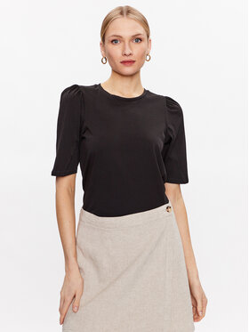 Moss Copenhagen Moss Copenhagen Тишърт Tiffa 17329 Черен Regular Fit