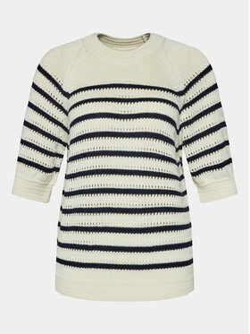 NAF NAF NAF NAF Sweater Leonard YHNU174A Ekru Regular Fit