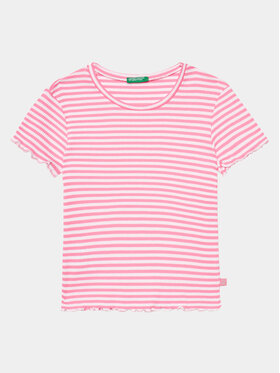 United Colors Of Benetton United Colors Of Benetton T-shirt 3W5BC10H7 Ružičasta Regular Fit