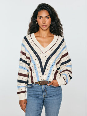 BIG STAR BIG STAR Sweter VIKALIA Kolorowy Comfort Fit