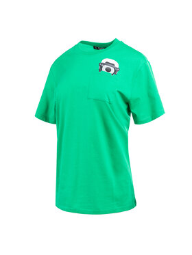 KARL LAGERFELD KARL LAGERFELD T-Shirt 241W1761-693_M Zielony Regular Fit