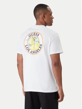 Guess Guess Marškinėliai M6GI19 K3051 Balta Reglan Fit