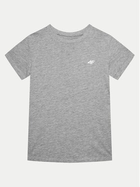 4F 4F Marškinėliai 4FJWMM00TTSHF1658 Pilka Slim Fit
