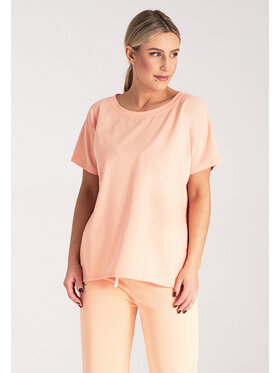 FIGL FIGL T-Shirt M1164 Oranžová Regular Fit
