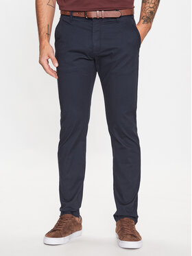 INDICODE INDICODE Bavlnené nohavice Gower 65-159 Tmavomodrá Regular Fit