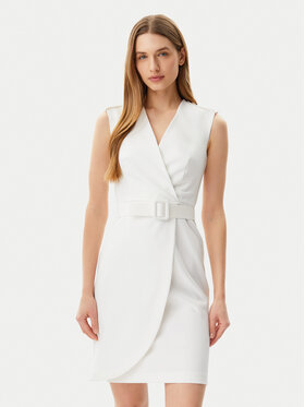 ARTIGLI ARTIGLI Rochie cocktail ACAB000846 Écru Slim Fit