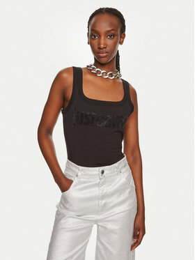 Just Cavalli Just Cavalli Felső 76PAME03 Fekete Regular Fit