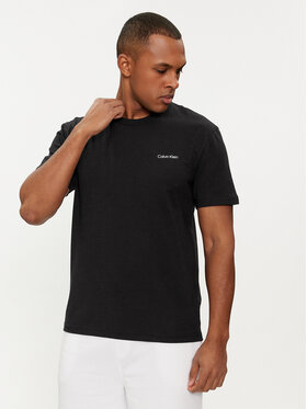 Calvin Klein Calvin Klein T-Shirt Angled Back Logo K10K112495 Czarny Regular Fit