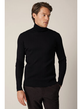 Lancerto Lancerto Sweter Vorn SW073225000084 Czarny Regular Fit