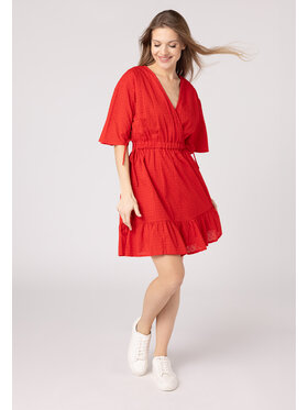 LAURELLA LAURELLA Sukienka codzienna Laurella 4UL124601 Czerwony Regular Fit