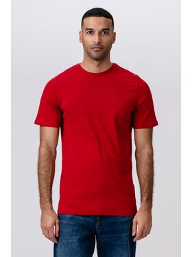 TeeShoppen TeeShoppen T-Shirt 'Basic Collection' Czerwony Regular Fit