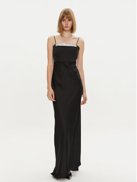 Simona Corsellini Simona Corsellini Rochie de seară A24CEAB047 Negru Slim Fit