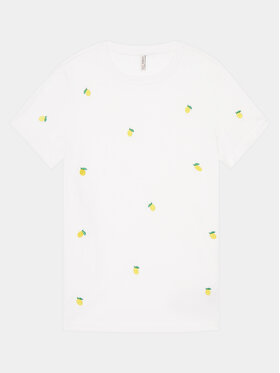 Kids ONLY Kids ONLY T-shirt Ketty 15317766 Bijela Regular Fit