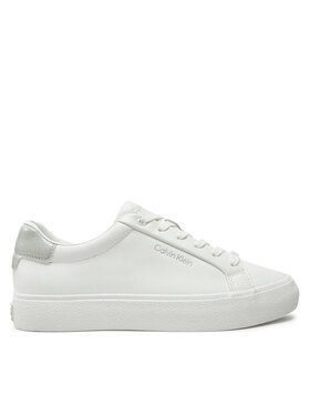 Calvin Klein Calvin Klein Sneakersy Vulc Lace Up Texture Fox - Lth HW0HW02439 Bílá