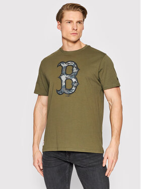 New Era New Era Marškinėliai Boston Red Sox Logo 12893134 Žalia Regular Fit