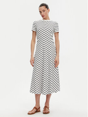 Tommy Hilfiger Tommy Hilfiger Rochie de zi WW0WW44547 Écru Regular Fit