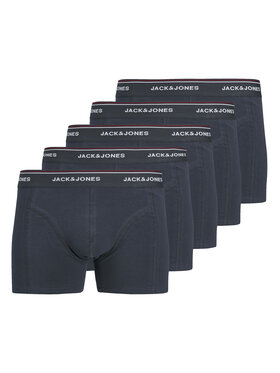 Jack & Jones Jack & Jones Комплект 5 чифта боксери Avery 12285184 Тъмносин