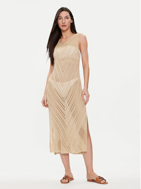 Selmark Selmark Пляжна сукня BC078 Бежевий Regular Fit