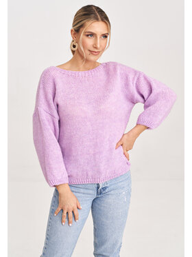 FIGL FIGL Svetr M993 Fialová Regular Fit