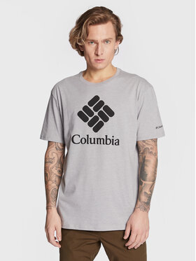 Columbia Columbia Majica Csc Basic Logo 1680053 Siva Regular Fit