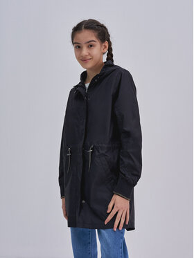 BIG STAR BIG STAR Płaszcz nuria_906 Czarny Basic Fit