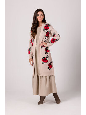 BeWear BeWear Kardigan BK102 Béžová Comfortable Fit