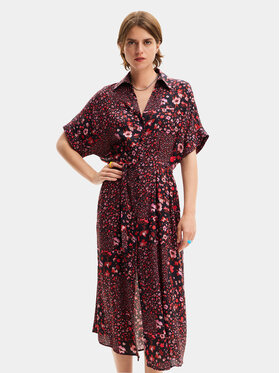Desigual Desigual Сукня-сорочка Candela 24SWVW41 Чорний Loose Fit