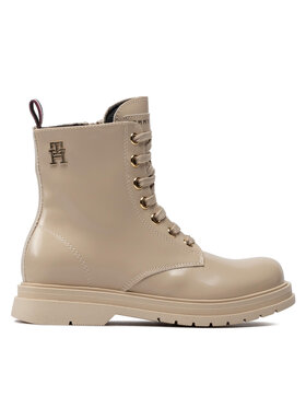 Tommy Hilfiger Tommy Hilfiger Trapery Lace-Up Bootie T4A5-32411-1453500 M Beżowy