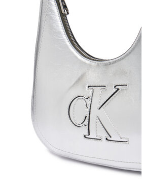 Calvin Klein Calvin Klein Дамска чанта Bold Ck Outline Mtl Shoulder Bag LV04F3897G Сребрист