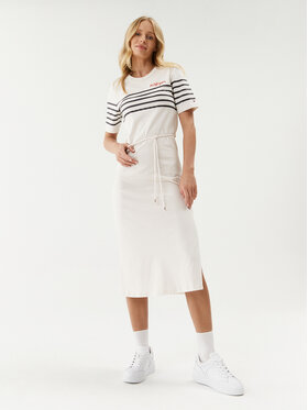 Tommy Hilfiger Tommy Hilfiger Každodenní šaty WW0WW37850 Écru Regular Fit