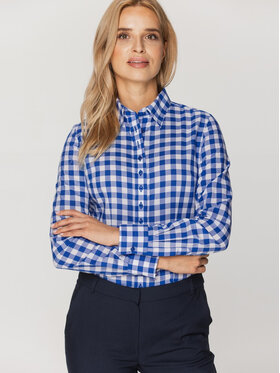 Willsoor Willsoor Koszula 61222 Niebieski Slim Fit