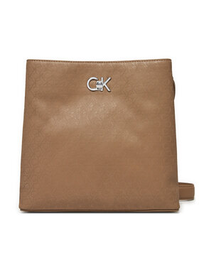 Calvin Klein Calvin Klein Torebka Ck Convertible Bucket Bag_Mono K60K613137 Brązowy